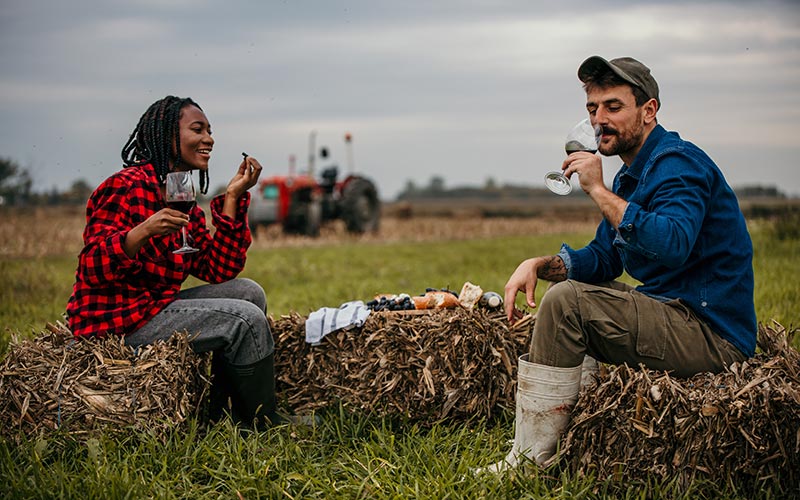 United States agritourism guests on farm