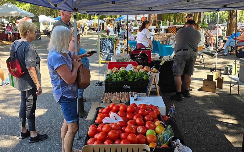 Son-Rise Farms at the Side Hustle Brewing Farmers Market in Bluffton, SC